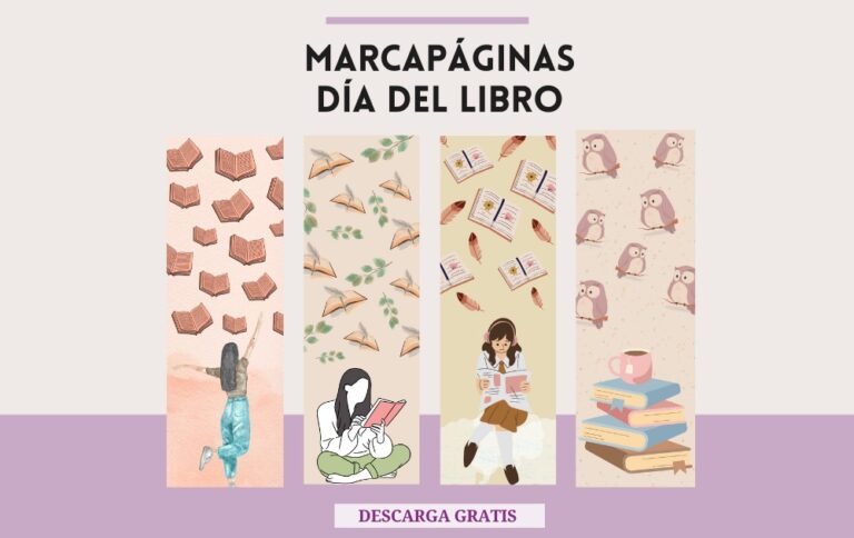 Marcapáginas Día del Libro: Para imprimir gratis