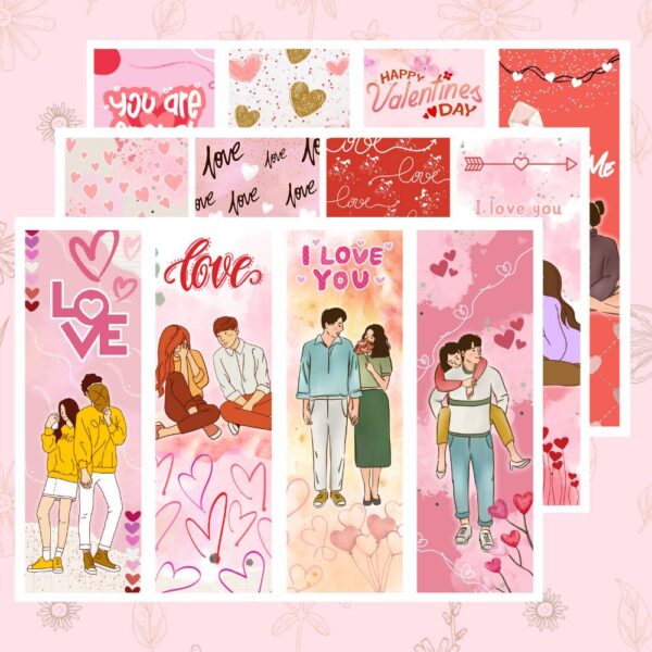 Marcapáginas imprimibles - Edición San Valentín